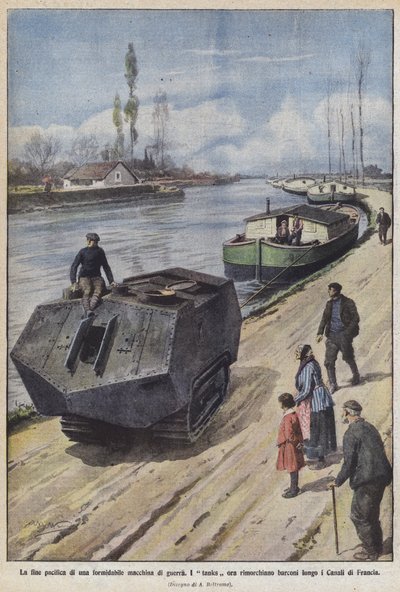 Het vreedzame einde van een formidabele oorlogsmachine door Achille Beltrame