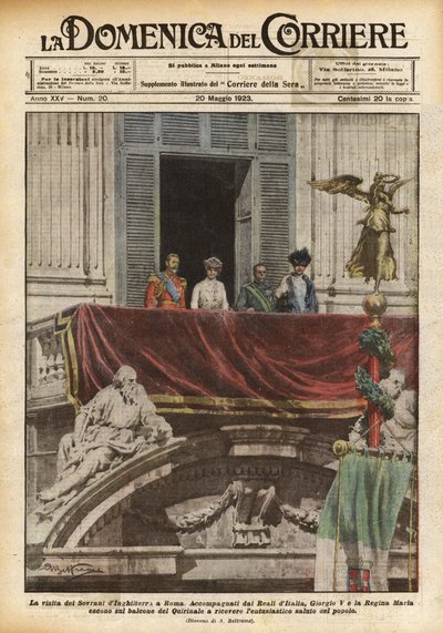 Het bezoek van de Engelse vorsten aan Rome door Achille Beltrame