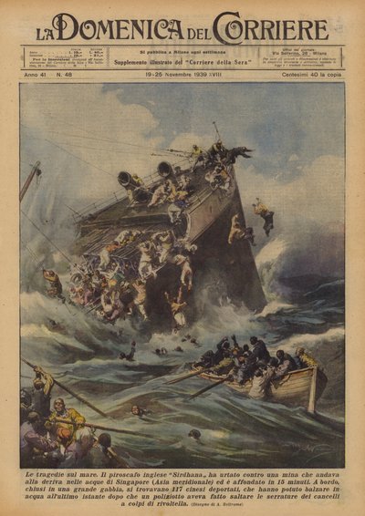 De tragedies op zee door Achille Beltrame