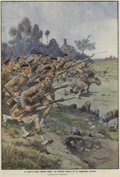 De oorlog in Vlaanderen door Achille Beltrame