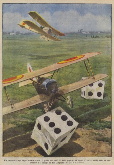 Een curieus tijdverdrijf van de gevleugelde mannen door Achille Beltrame