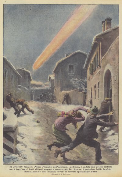 Een lichtgevende kogel door Achille Beltrame