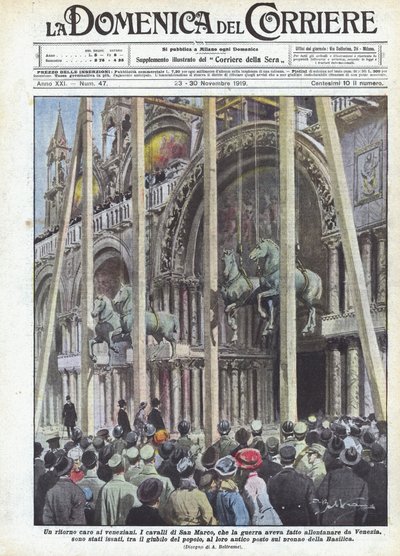 Een terugkeer geliefd bij de Venetianen door Achille Beltrame
