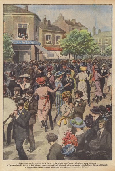 Een curieuze oude gewoonte van Cornwall door Achille Beltrame