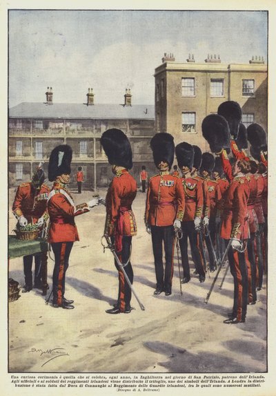 Een merkwaardige ceremonie die elk jaar in Engeland wordt gevierd op de dag van Sint door Achille Beltrame