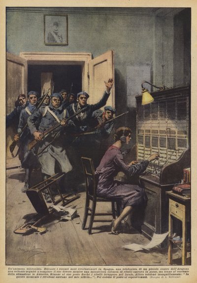 Een unanieme telefoniste door Achille Beltrame