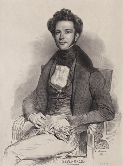 Henri Herz, pianist, 1832 door Achille Devéria