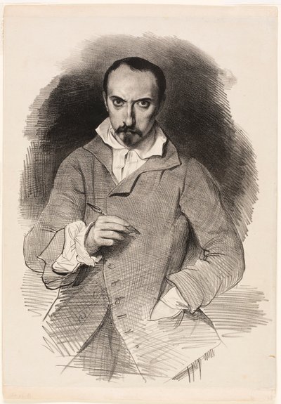 Zelfportret door Achille Devéria