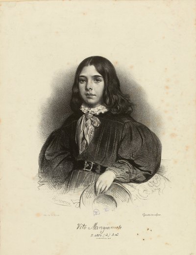 Portret van Vito Mangiamele door Achille Devéria