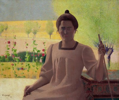 Contrejour – Portret van de vrouw van de kunstenaar door Achille Lauge