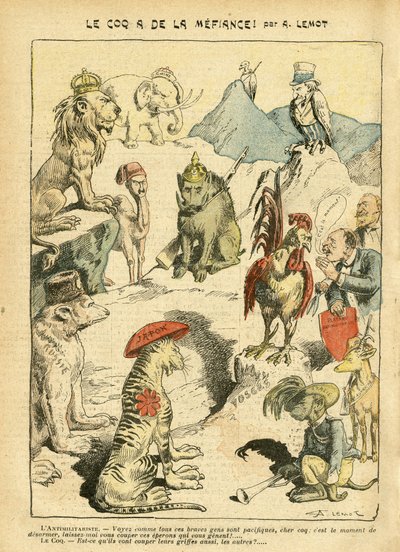 Illustratie van Achille Lemot in Le Pelerin door Achille Lemot