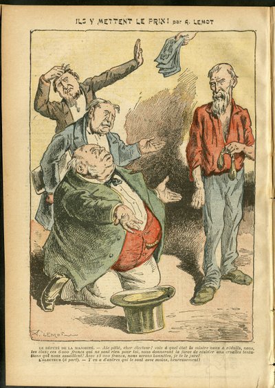 Illustratie van Achille Lemot (1846-1909) in Le Pelerin door Achille Lemot