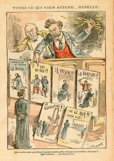 Le Pelerin, Satirisch in kleuren door Achille Lemot
