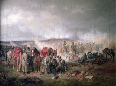De dood van graaf Seinsheim bij de Slag bij Borodino in 1812, 1862 door Adam Albrecht