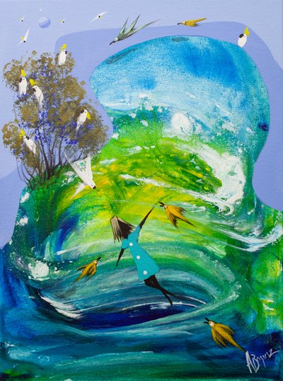 Vlucht met een vrolijke geest door Adam Bogusz