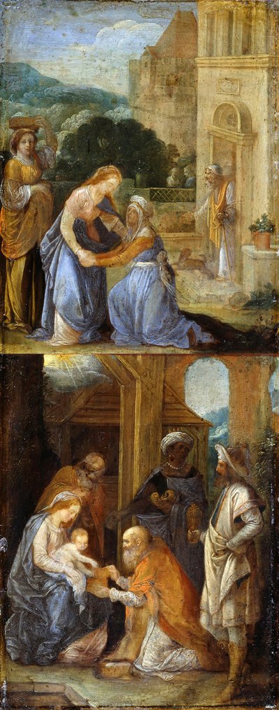 Scènes uit het Leven van de Maagd, 1578-1610 door Adam Elsheimer