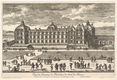 Veüe du Château de Richelieu du Côté du Parc door Adam Perelle