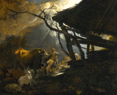 De annunciatie aan de herders door Adam Pynacker