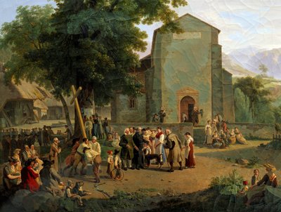 Het herstel van de eredienst na de Revolutie door Adam Topffer