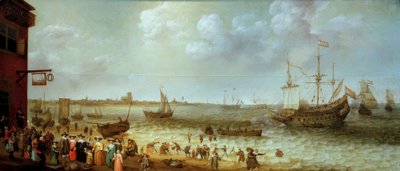 De Maas bij Den Briel door Adam Willarts