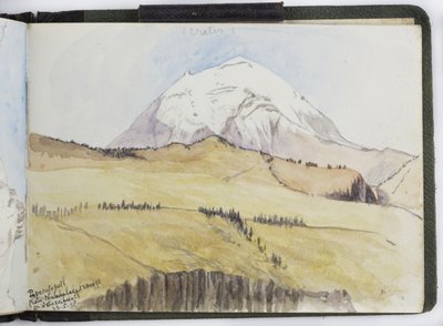 Schetsboek van aquarellen, tekeningen en notities, Mexico, 1896-1898 door Adela Breton
