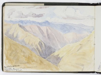 Schetsboek van aquarellen, tekeningen en notities, Mexico, 1896-1898 door Adela Breton