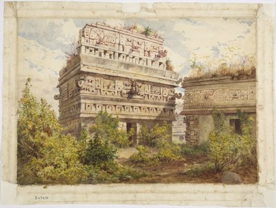 Ruïnes van Chichen Itza, Yucatan, Mexico door Adela Breton