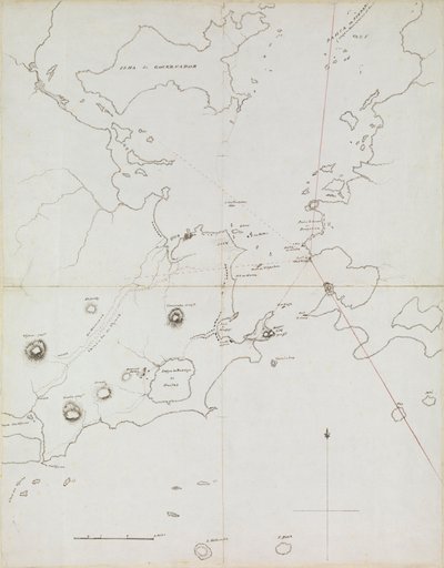 Kaart van de haven van Rio de Janeiro, Brazilië, c.1849 door Admiral Sir Edward Gennys Fanshawe