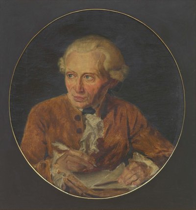 Portret van Immanuel Kant 1724-1804, begin 19e eeuw door Adolf von Heydeck