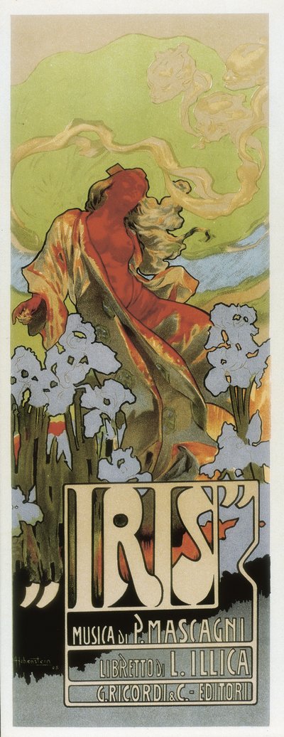 Opera "Iris" door Pietro Mascagni door Adolfo Hohenstein