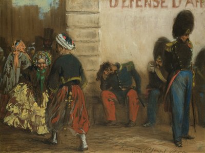 Herinnering aan Parijs, 1855 door Adolph Menzel