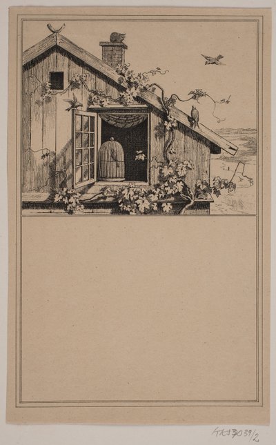 De gevangenen en de vrijen. Nr. 1 in Chr. Winther en M. Rørbye, "25 Afbeeldingen voor kleine kinderen" door Johan Adolph Kittendorff