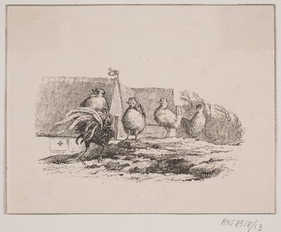 De haan door Johan Adolph Kittendorff