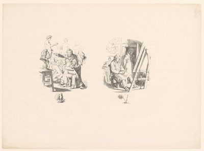 Kunstenaar in opleiding door Adolph Menzel