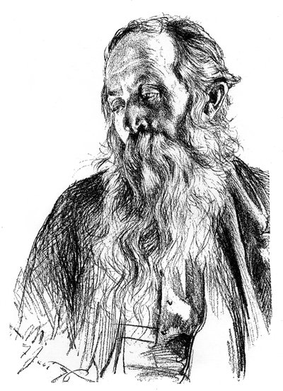 Studie van een Jood door Adolph Menzel