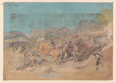 Slag bij Peach Tree Creek, Georgia, 20 juli 1864 door Adolph Metzner