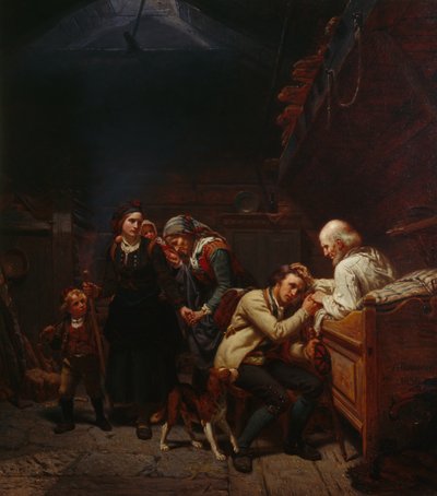 Emigranten door Adolph Tidemand