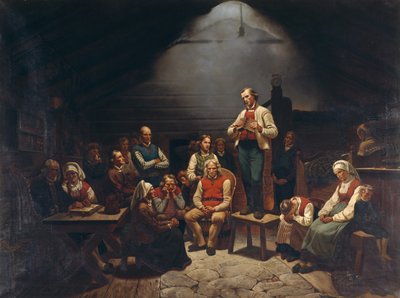 Haugianer door Adolph Tidemand