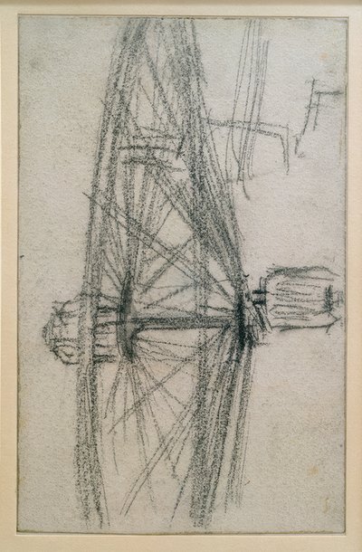 Wiel in Beweging door Adolph Menzel
