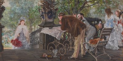 Reisplannen door Adolph Menzel