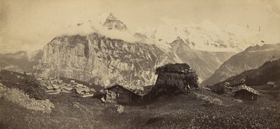 [Alpien landschap] door Adolphe Braun