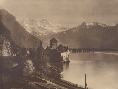 Kasteel van Chillon door Adolphe Braun