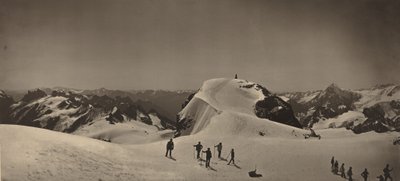 Top van de Mont Titlis, Zwitserland,1866 (foto) door Adolphe Braun