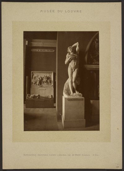 [De stervende slaaf van Michelangelo, Musée du Louvre] door Adolphe Braun