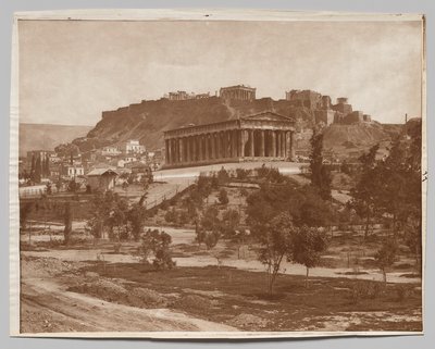 Uitzicht op de Akropolis door Adolphe Braun and Co.