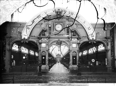 Portiek van het Horlogepaviljoen op de Wereldtentoonstelling, Parijs, 1889 door Adolphe Giraudon