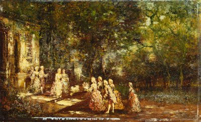 Een Bezoek aan de Prinses door Adolphe Joseph Thomas Monticelli