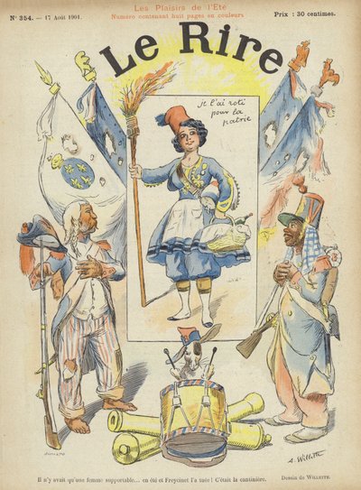 Illustratie voor Le Rire door Adolphe Leon Willette