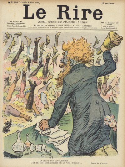 Illustratie voor Le Rire door Adolphe Leon Willette