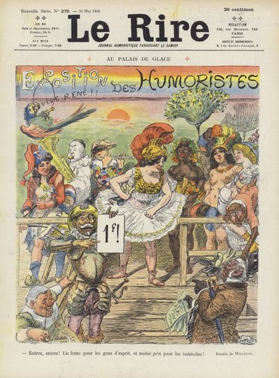 Illustratie voor Le Rire door Adolphe Leon Willette